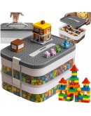 Пластмасова кутия за играчки блокчета конструктор на 2 Нива